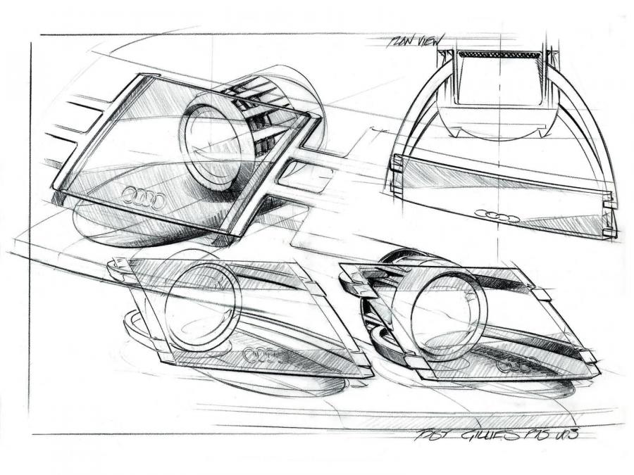 Эскиз Audi Pikes Peak Quattro Concept 2003 года  (фото 17 из 23)